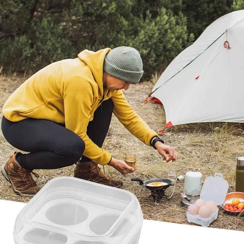 Äggförvaringsbehållare för friluftsliv – stöttålig och lätt att bära