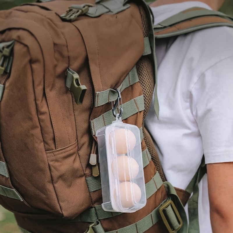 Äggförvaringsbehållare för friluftsliv – stöttålig och lätt att bära