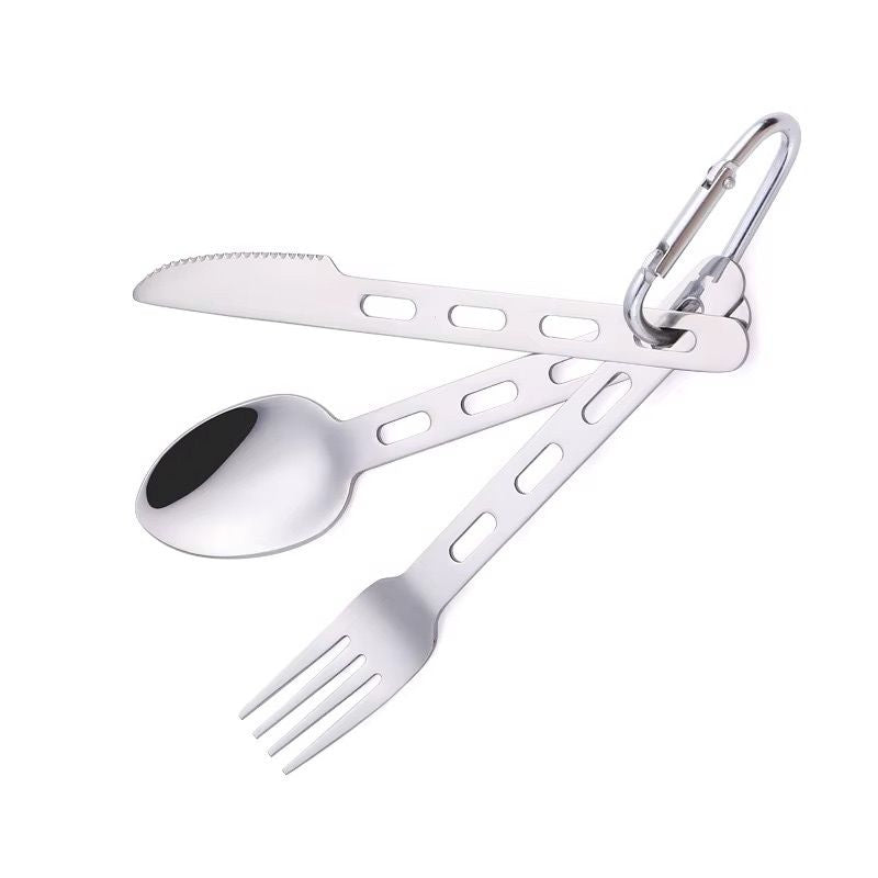 Campingbestick – Portabelt 3-pack med Karbinhake