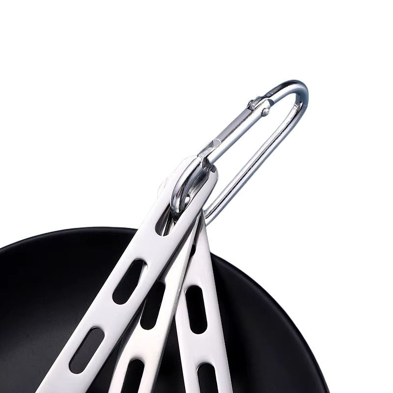 Campingbestick – Portabelt 3-pack med Karbinhake