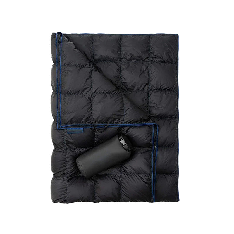 Campingfilt lätt & vattentät – värme och skydd i naturen Svart