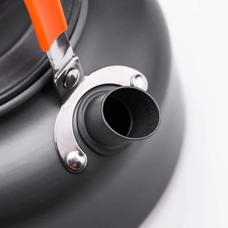 Ultralätt vattenkokare för camping – 0,8 L set med nätpåse