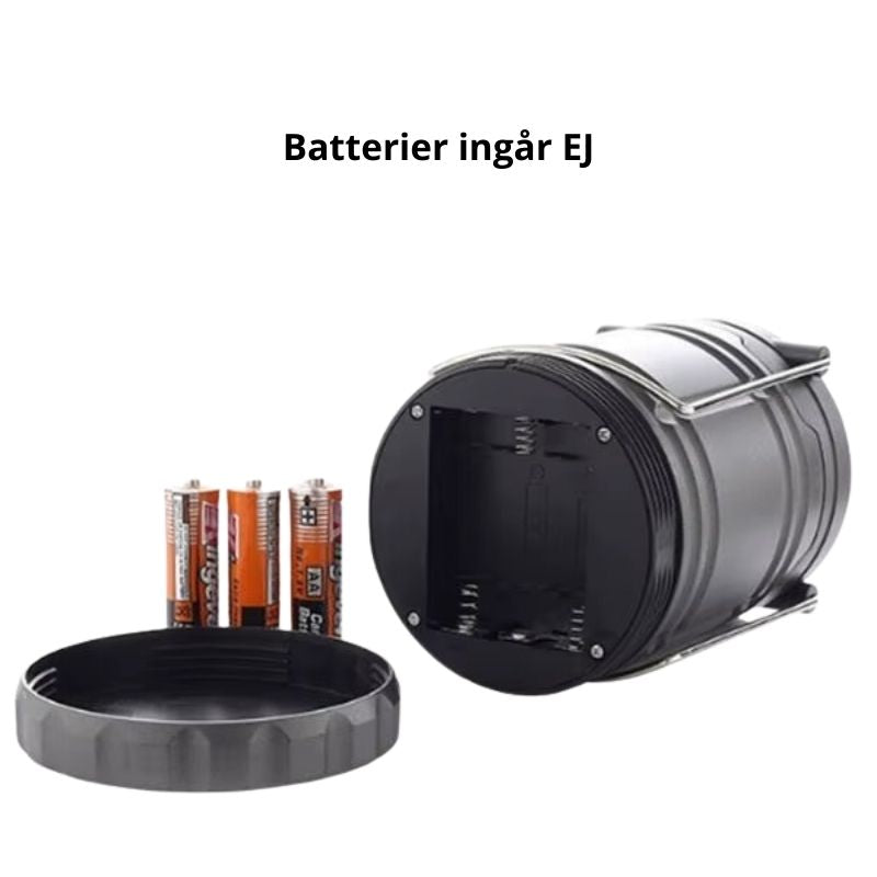 Hopfällbar LED Lampa – Camping & Friluftsliv