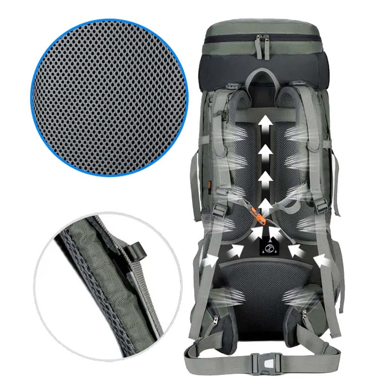 Campingryggsäck 75L – Hiking, trekking & friluftsliv