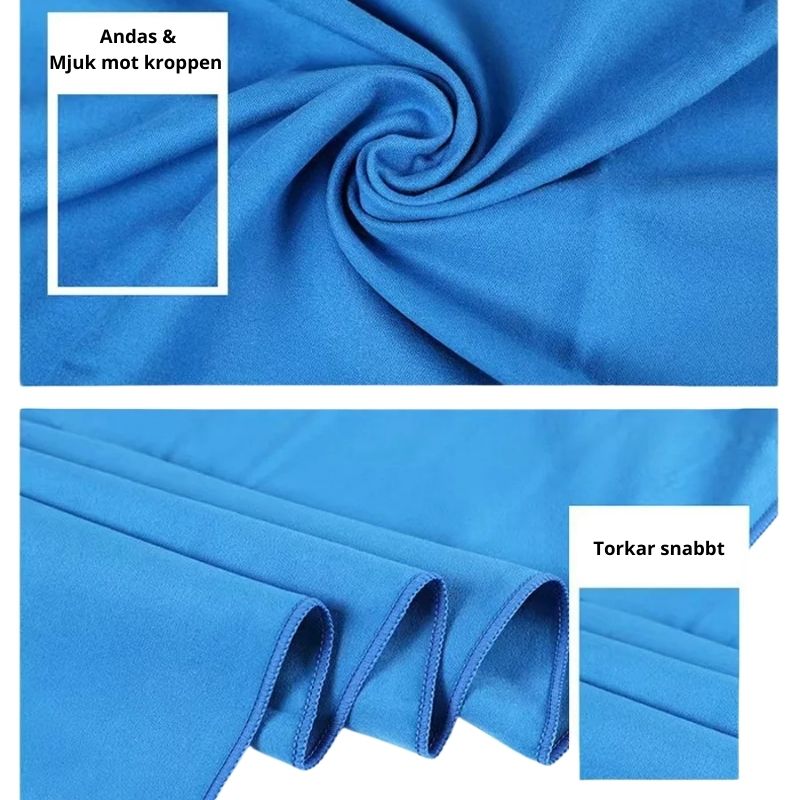 Mikrofiberhandduk – Snabbtorkande & Lätt för Camping & Vandring