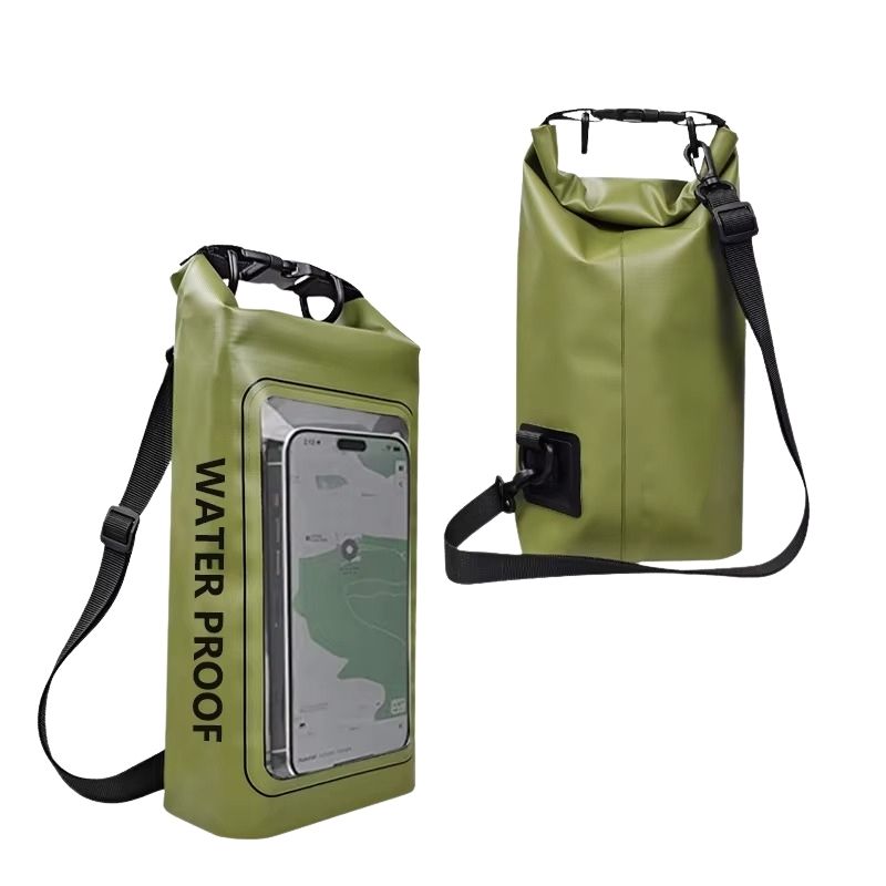 Elektronikbag 2L vattentät – flyter och skyddar mobil och tillbehör Grön