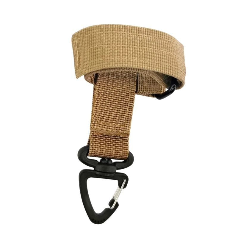 Nylonkrok för utrustning – praktisk hängare för camping Beige