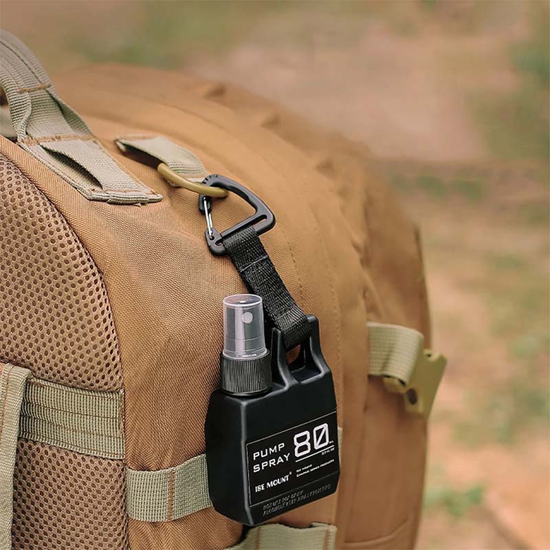 Sprayflaska 80 ml med karbinhake – portabel och påfyllningsbar