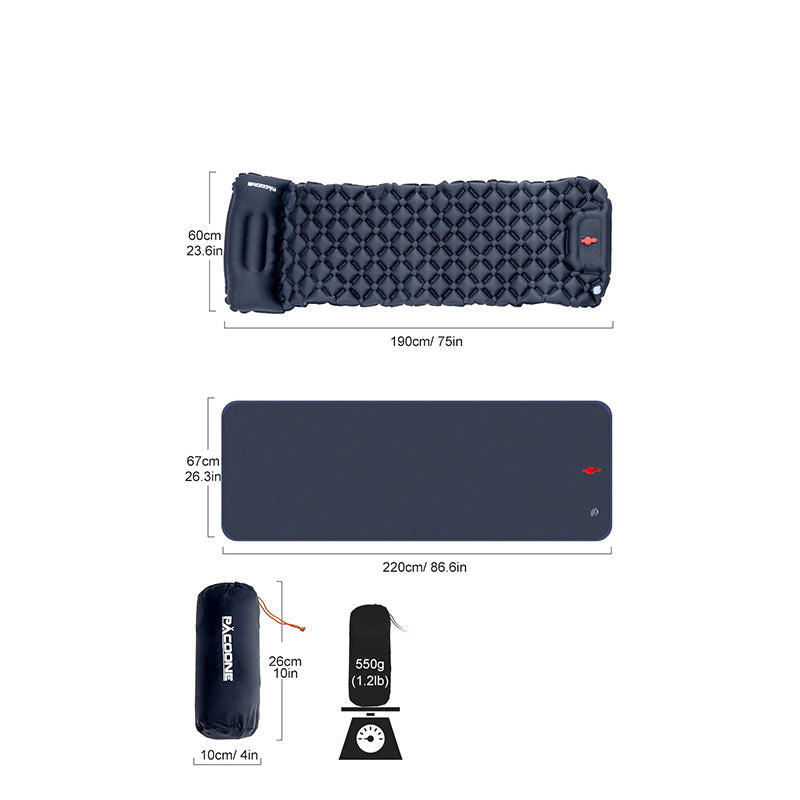 Självuppblåsbart liggunderlag – lätt, kompakt och bekvämt för camping