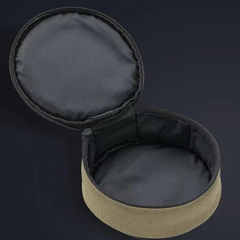 Campingservis i rostfritt stål – set med tallrikar och skålar