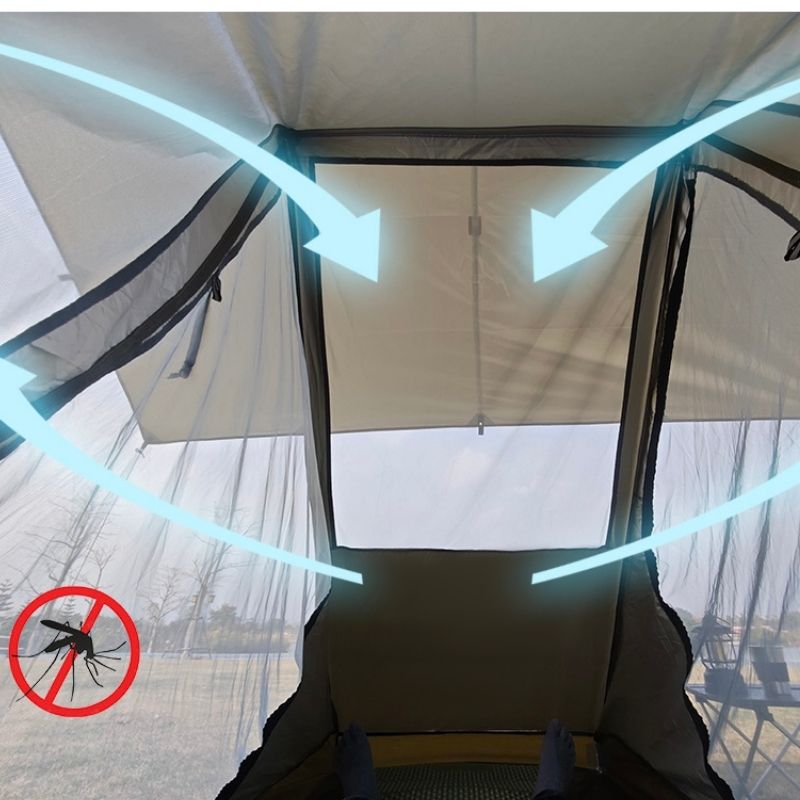 Tält 1-manna med myggskydd för camping