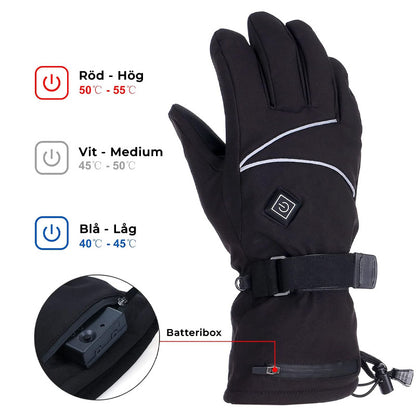 Värmehandskar - Batteridrivna & Tre Värmelägen