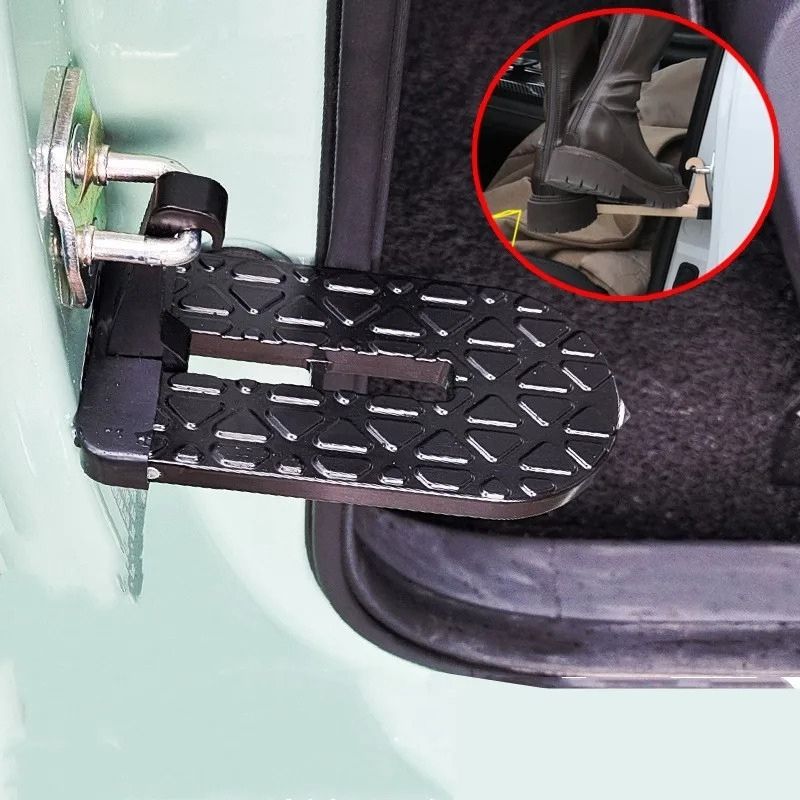 Vikbart bilfotsteg i aluminium för taklast