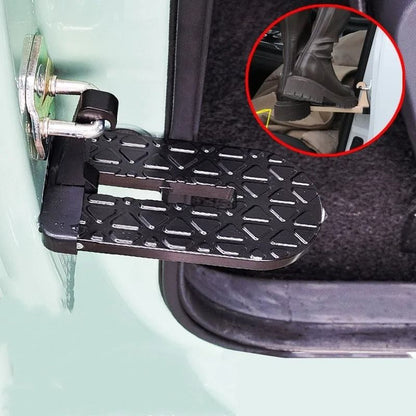 Vikbart bilfotsteg i aluminium för taklast