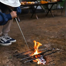 Teleskopiskt Blåsrör i Rostfritt – För Eldstart