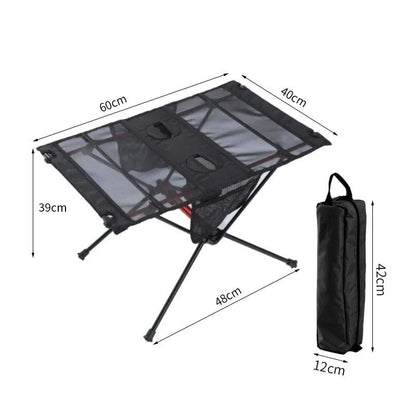 Ultralätt hopfällbart campingbord i aluminium