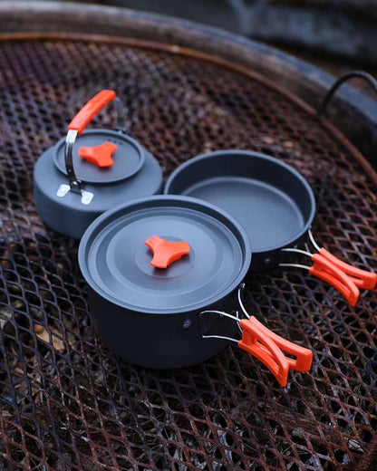 Campingkök 8 delar – lättviktigt aluminiumset för friluftsliv