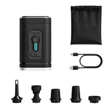 Elektrisk luftpump för liggunderlag och camping Svart