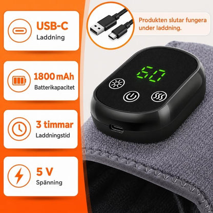 Elektrisk vristmassage med värme och vibration