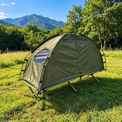 Enmanstält med upphöjd campingbädd - bild 2