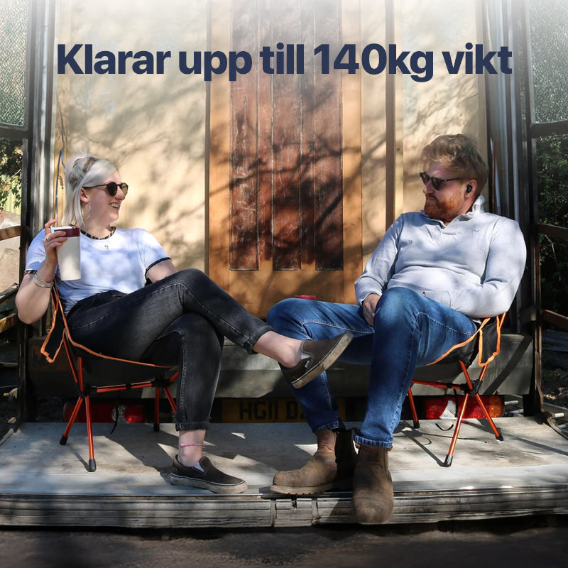 Ergonomisk campingstol i aluminium