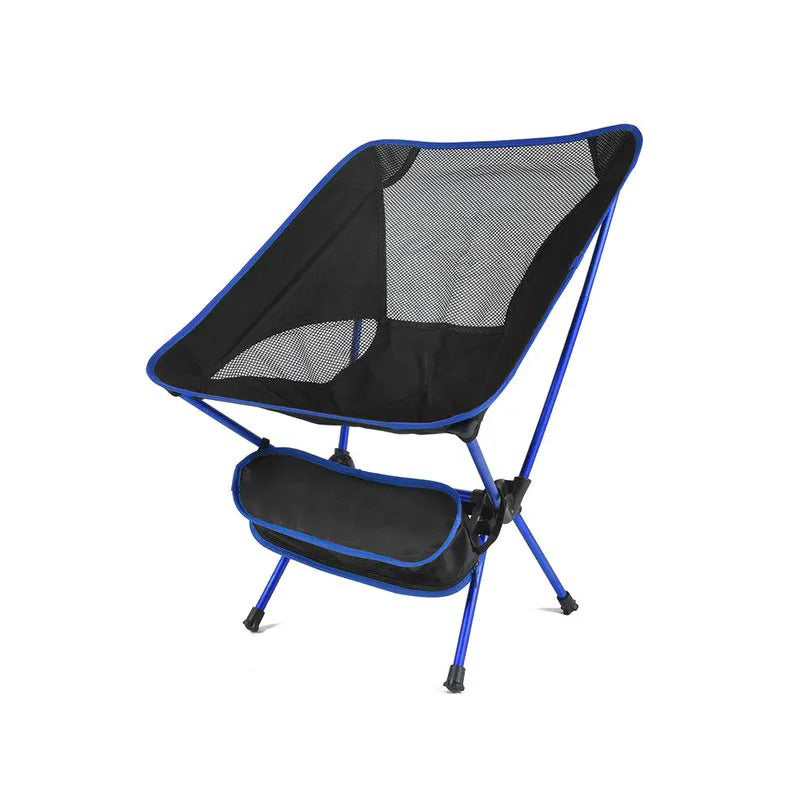 Ergonomisk campingstol i aluminium Blå