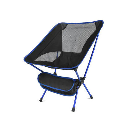 Ergonomisk campingstol i aluminium Blå