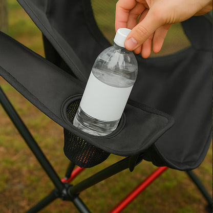 Ergonomisk campingstol med rygg och nackstöd