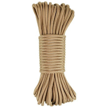 Fallskärmsrep 15 m | Slitstarkt rep för camping och beredskap Beige