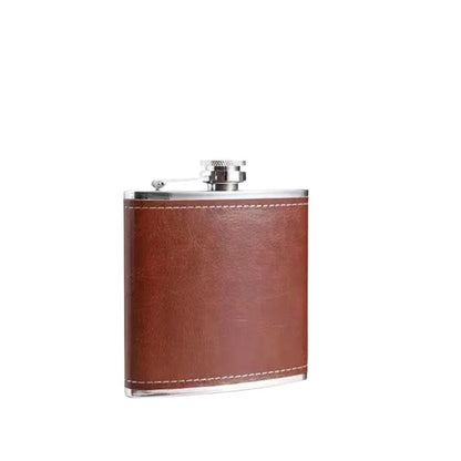 Fickplunta i Rostfritt Stål - Läderfodral