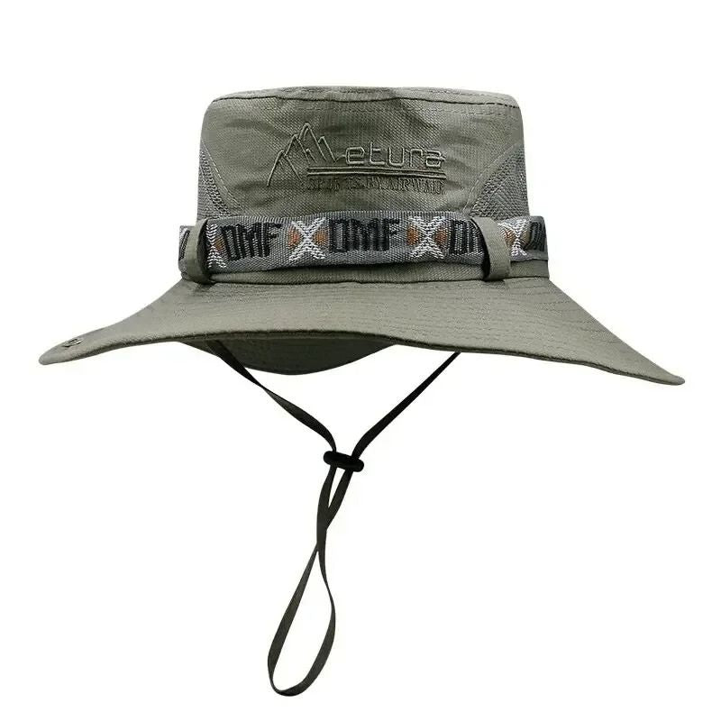 Fiskehatt med mesh ventilerande UV-skydd Light Green