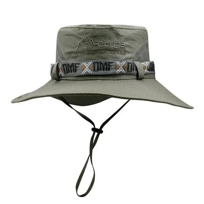 Fiskehatt med mesh ventilerande UV-skydd Light Green