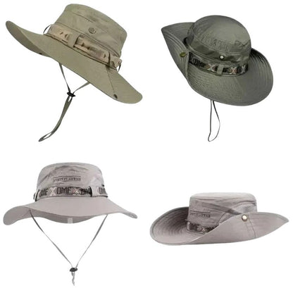 Fiskehatt med mesh ventilerande UV-skydd
