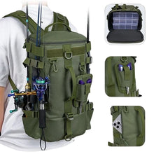 Fiskeväska Ryggsäck – Med Spöhållare & Flera Fack