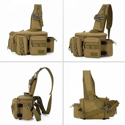 Fiskeväska med Spöhållare – Taktisk & Vattentålig