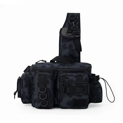 Fiskeväska med Spöhållare – Taktisk & Vattentålig