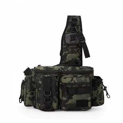 Fiskeväska med Spöhållare – Taktisk & Vattentålig