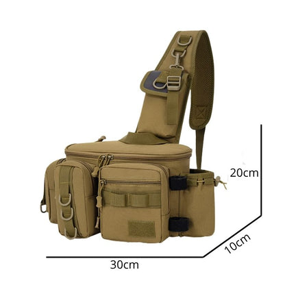 Fiskeväska med Spöhållare – Taktisk & Vattentålig