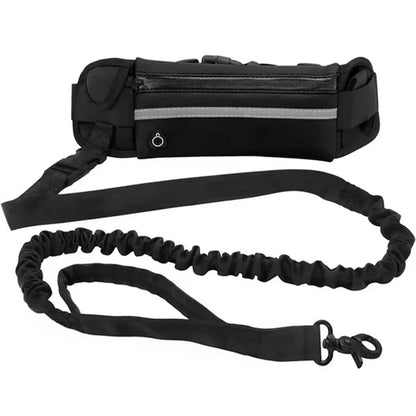 Handsfree hundkoppel – löpning & promenader Svart