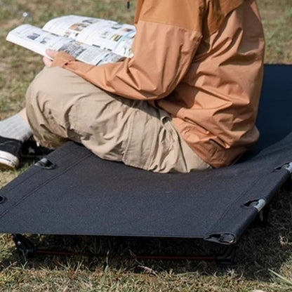 Hopfällbar campingsäng i aluminium