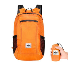 Hopfällbar vandringsryggsäck 18L ultralätt Orange