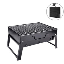 Hopfällbar bärbar kolgrill i stål för camping