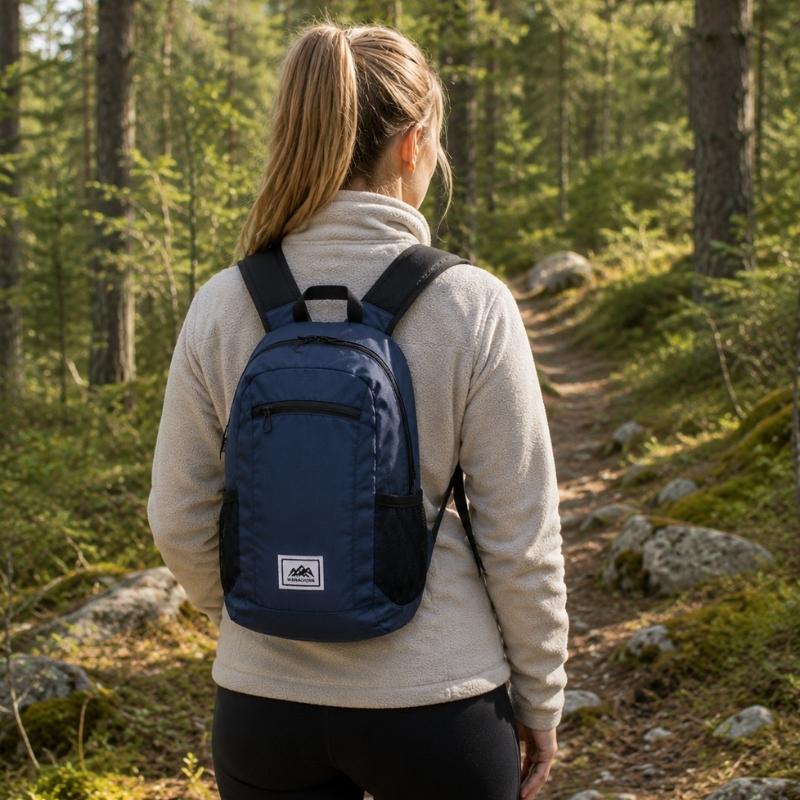 Hopfällbar vandringsryggsäck 18L ultralätt