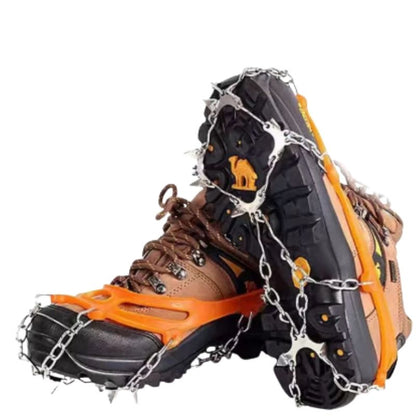 Isbroddar för Skor – Stålkedjor för Snö & Vandring Strl 35-48