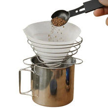 Hopfällbar Kaffefilterhållare – För Camping & Resor