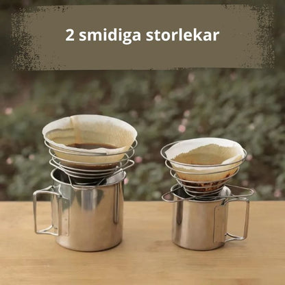 Hopfällbar Kaffefilterhållare – För Camping & Resor