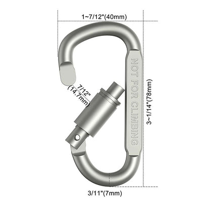 Karbinhake med låsfunktion – Slitstark aluminiumlegering