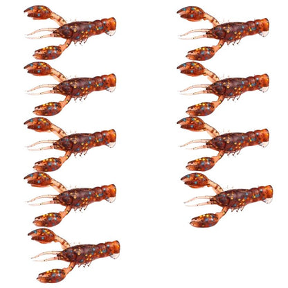 Kräftimitation i PVC för fiske 10-pack