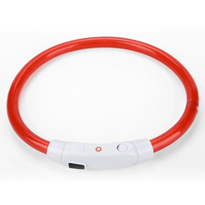 LED Hundhalsband – Uppladdningsbart & Synligt i Mörker