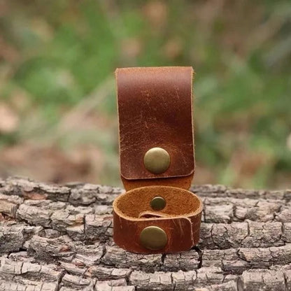 Läderhake med Bältesfäste – För Camping & Arbete